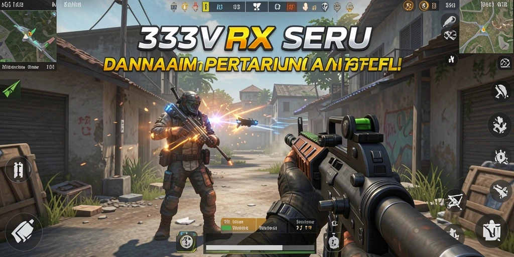 Tampilan gameplay menegangkan yang menunjukkan aksi pertempuran di 333V.
