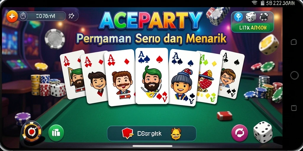 Tampilan gameplay Domino yang seru dan menarik di ACEPARTY.
