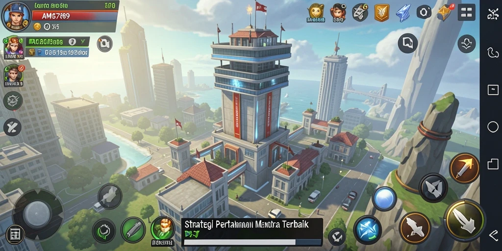 Tampilan gameplay seru dari AMS789 dalam Tower Defense.