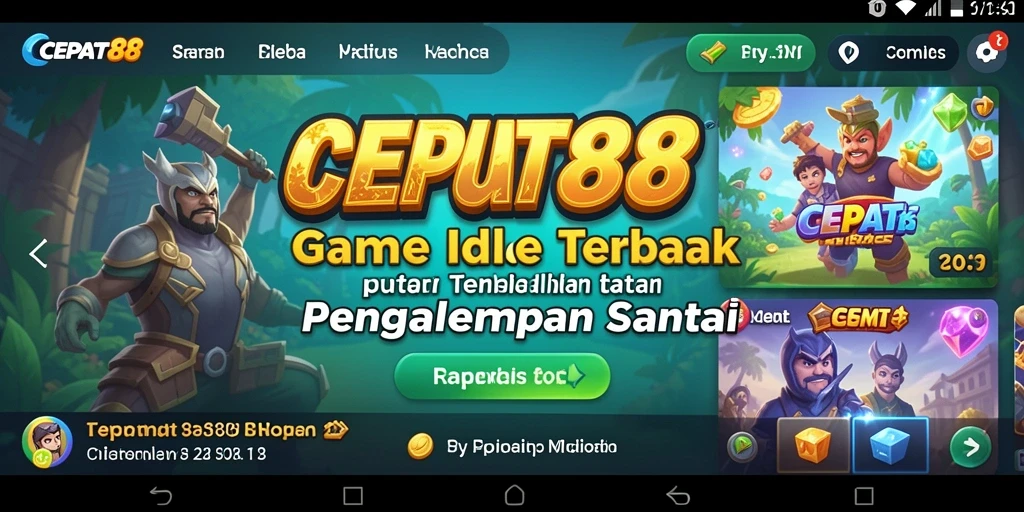 Gameplay <strong>CEPAT88</strong> yang santai dan menyenangkan dalam aksi.