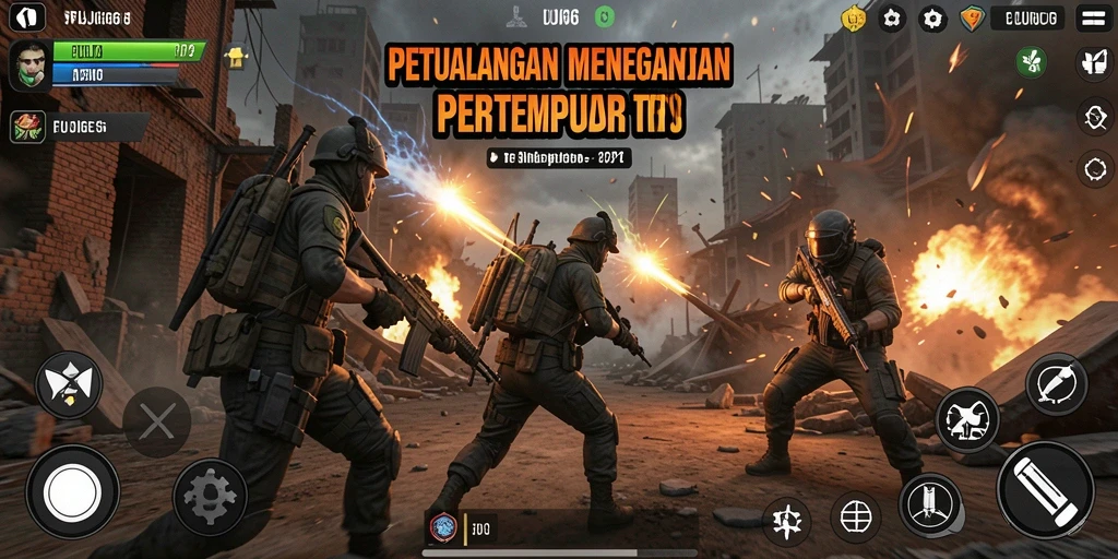 Screenshot gameplay FUJI66 menampilkan aksi tembak-menembak yang mendebarkan.