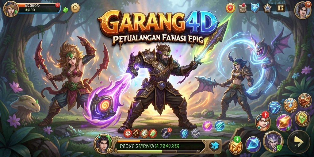 Tampilan gameplay RPG yang mendebarkan di GARANG4D.