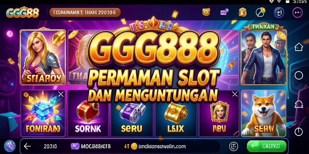 Screenshot gameplay GGG888 menampilkan keseruan bermain Slot.