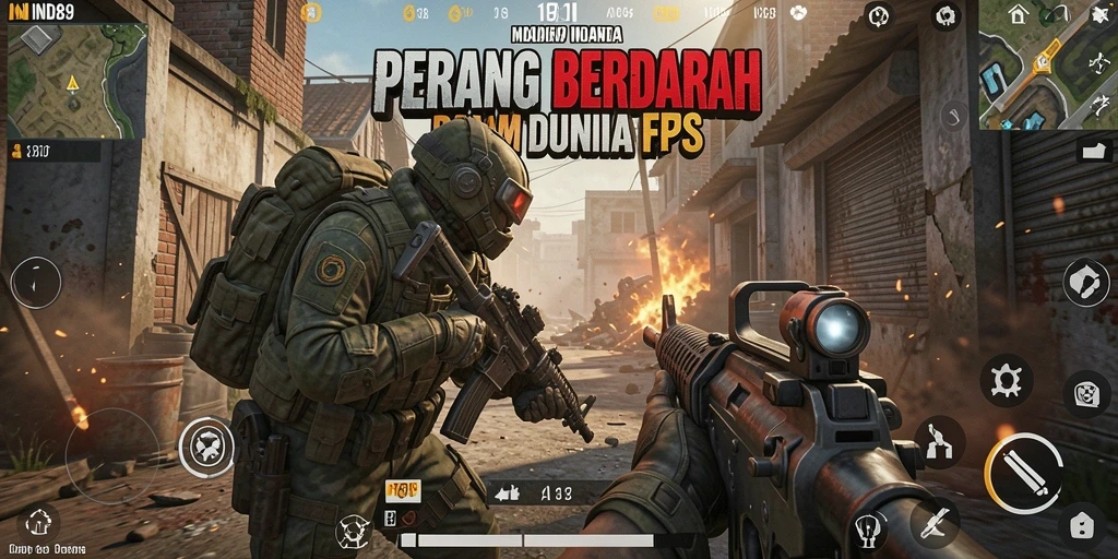 Screenshot menunjukkan aksi seru dari gameplay <strong>IND89</strong> di medan perang.