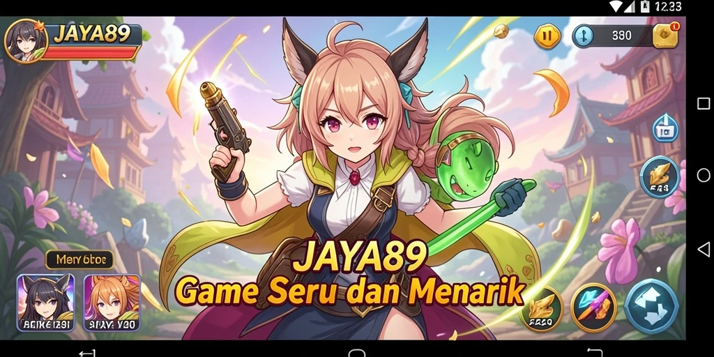 Tampilan gameplay <strong>JAYA89</strong> yang dinamis dan penuh warna.