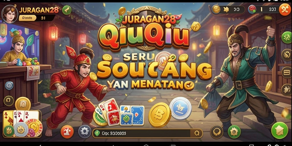 Screenshot gameplay menampilkan keseruan QiuQiu di JURAGAN28.