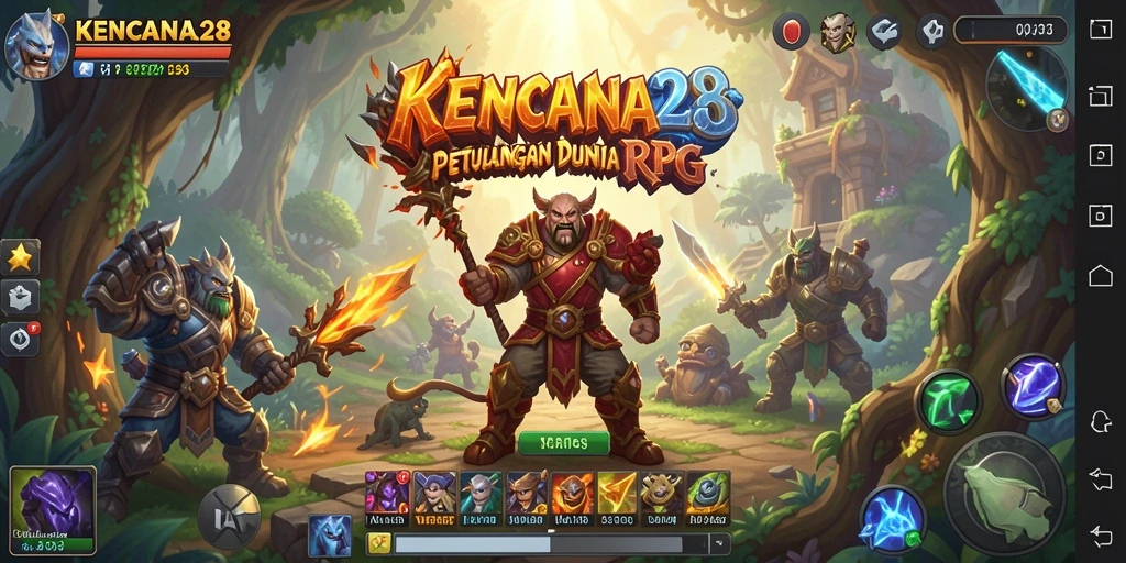 Tangkapan layar gameplay KENCANA28 yang mendebarkan dan penuh aksi.