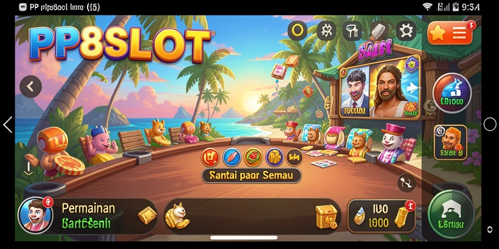 Tampilan gameplay PP8SLOT yang menarik dan penuh warna.