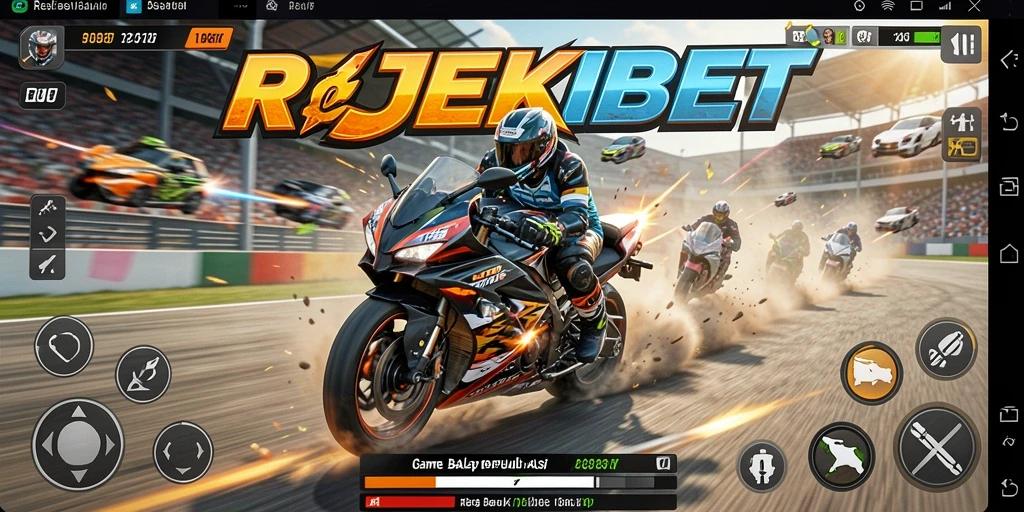Gameplay seru balap motor dalam REJEKIBET.
