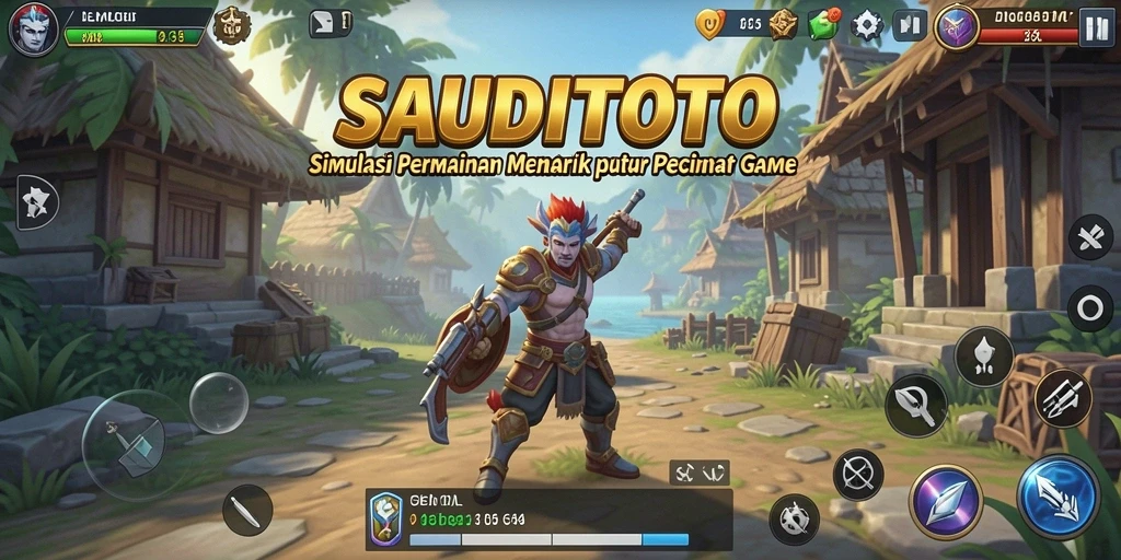 Tampilan gameplay menampilkan aksi menarik di dalam SAUDITOTO.