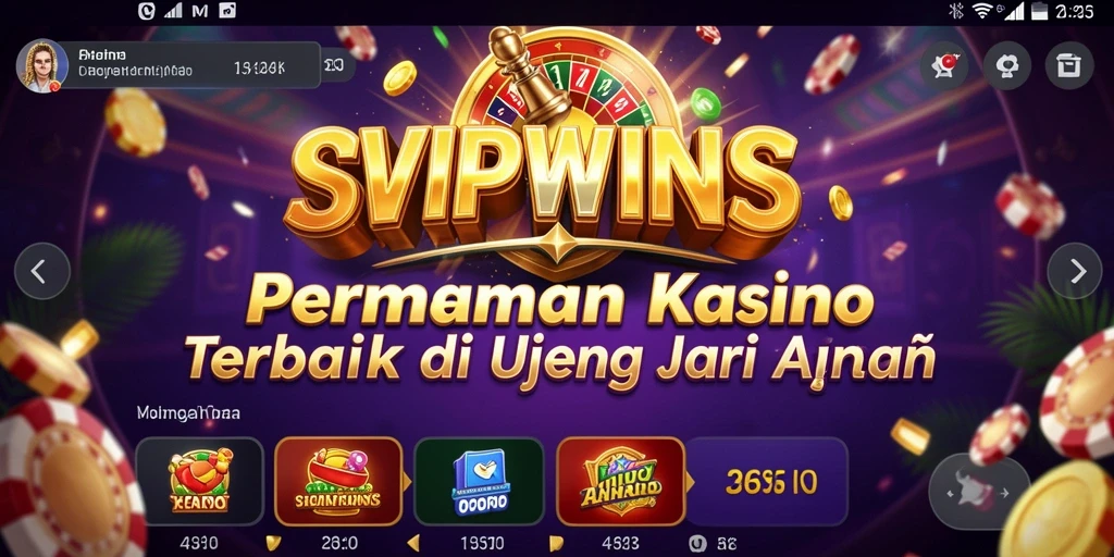 Tampilan gameplay mendebarkan dari game Kasino SVIPWINS.