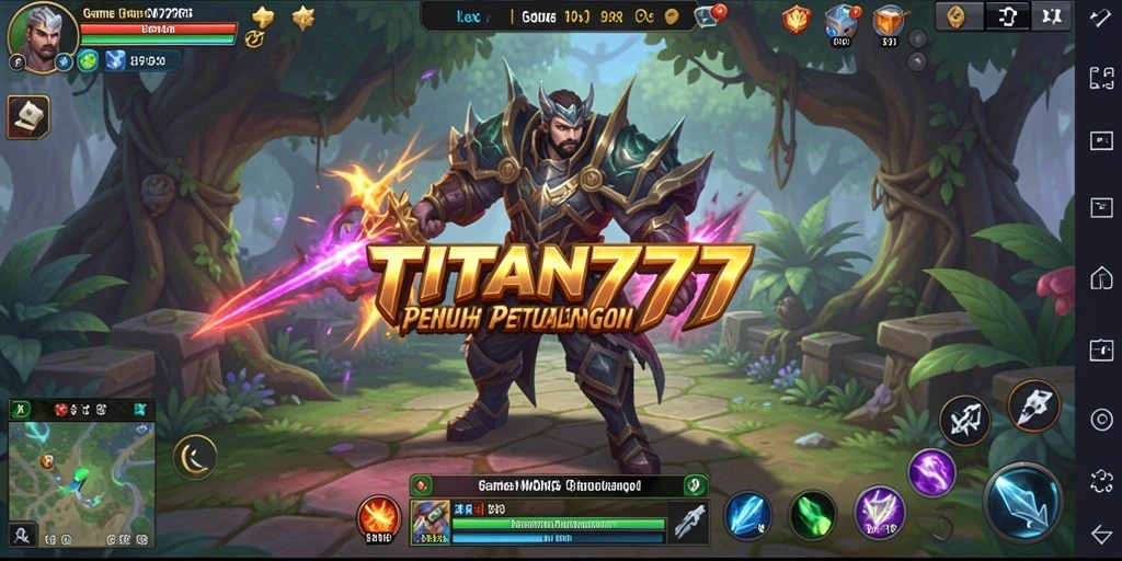 Tampilan menarik dari gameplay MMORPG TITAN777 dengan berbagai karakter dan pertarungan.